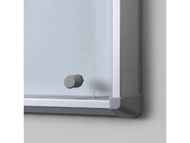 Vitrinekast Mededelingenbord Fire-proof schuifdeuren 12xA4