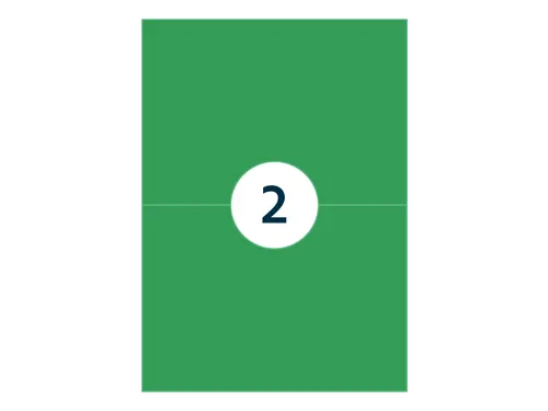 Gekleurde Etiketten 210x148mm Groen 42523 1000 Vel