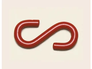 S-Haken V. Afzetketting Rood - 1