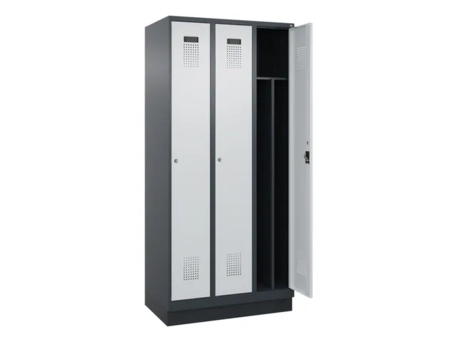 locker voor scheiding van kleding,HxBxD 1950x900x500mm,3vak