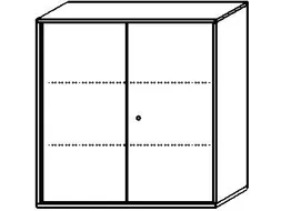 kantoorkast HxBxD 1150x1000x430mm romp grafiet decor front onyxgrijs