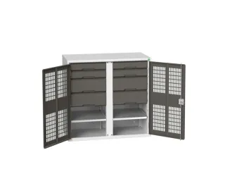 universele kast,HxBxD 1000x1050x550mm,2xStalen bodem,8lade(n) - 1