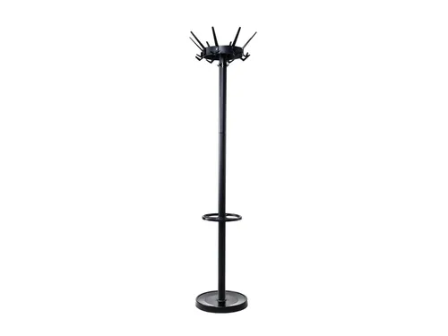 Kapstok MAUL Caligo staand 175cm 32 haken zwart RAL9004