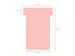 Planbord T-kaart Nobo nr 2 48mm roze