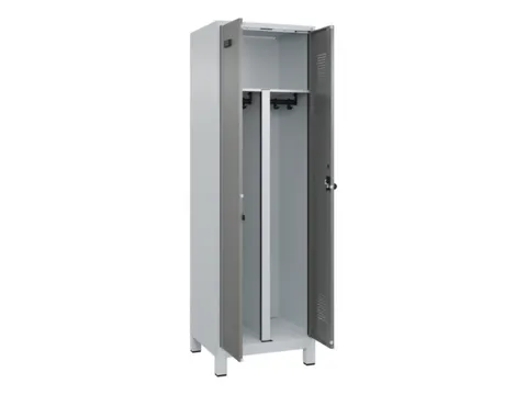 PBM-locker,HxBxD 1950x600x500mm,2vak,vak B 300mm,draaigrendel