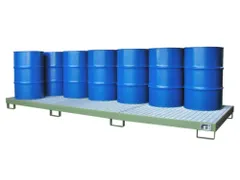 opvangbak,v. 12x200l vat,opvangvol. 335l,HxBxD 200x3880x1300mm