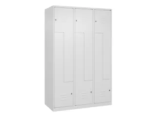 Z-garderobekast,HxBxD 1850x1200x500mm,vak B 200/400mm,cil.-slot - 1