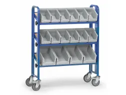 Bakkenwagens 2882 250kg 3 Etages 16 Bakken Ral5007