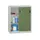 schuifdeurkast,HxBxD 1200x1000x600mm,RAL7035,front RAL6011