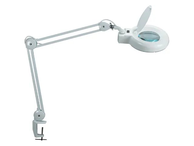 Bureaulamp Maul Viso Loep Led Klem Wit