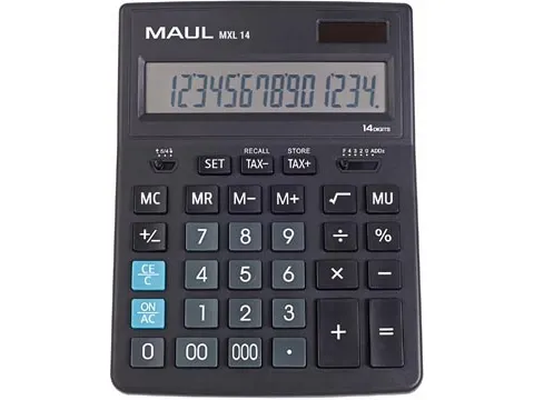 bureaurekenmachine MXL 14, zwart