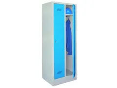 locker,HxBxD 1850x600x500mm,2vak,vak B 300mm,RAL7035,front RAL6011
