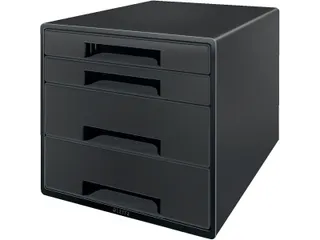 Recycle ladenblok 4 laden 287x270x363mm zwart - 1