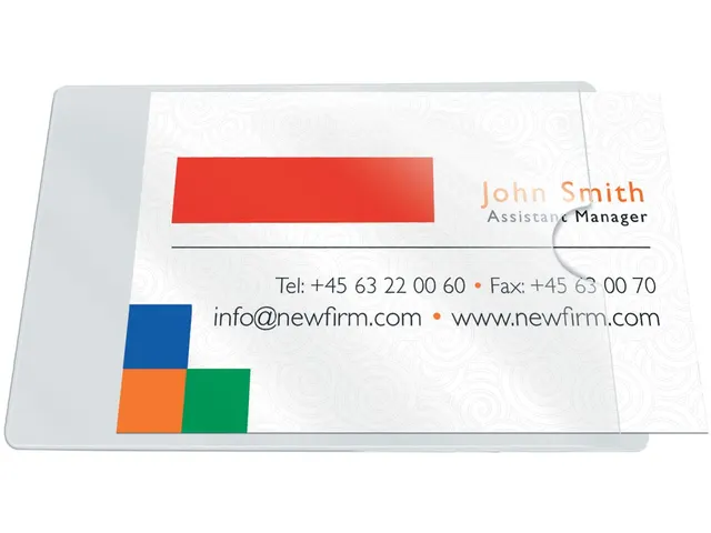 Visitekaart Tas/Pocket Zelfklevend PP 60x95mm Korte Zijde Open 10 Stuk