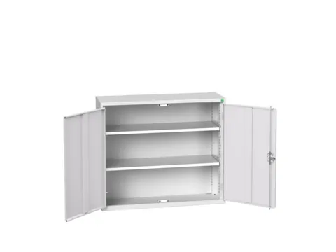 wandkast 900x1050x350mm 2xStalen bodem sokkel Ral 7035 front Ral 7035