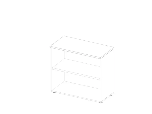 kantoorstelling,HxBxD 815x900x450mm,1xhouten vloer,2ordnerhoogtes