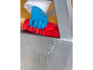 Vikan Hygiene extra grote handborstel extra harde vezels 230mm Rood - 6