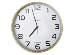 Wandklok Unilux Baltic Ø30,5cm hout/wit cijferaanduiding