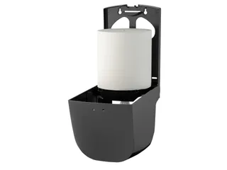 PlastiQline Poetsroldispenser midi kunststof zwart wandmontage - 2