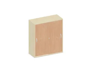 Schuifdeurkast 1150x1000x430mm Romp Esdoorn Decor Front Beuken - 1