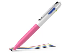 Balpen Schneider Take 4 Neon roze/wit