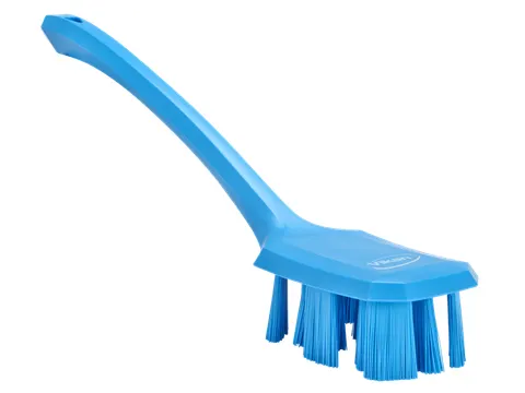 UST 4196-3 afwasborstel, blauw groot, blauw, lange steel 395mm