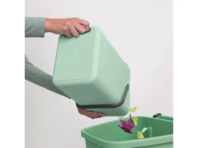 Afvalemmer Sort & Go 12 Liter Jade Lichtgroen