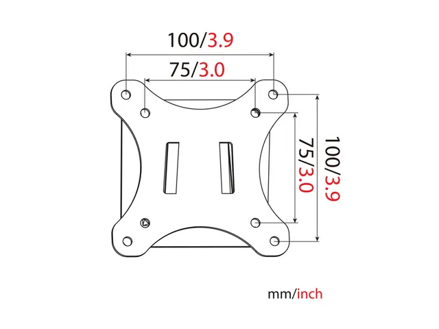 Universele Muurbeugel voor beeldschermen tot 81cm