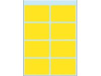 Etiket Herma 3691 26x40mm Universeel Geel 40 stuks