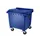 Container 770 Liter Vlak Deksel Blauw