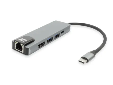 Dockingstation ACT USB-C 4K voor 1 HDMI monitor