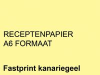 Receptpapier Fastprint A6 80 Gram Kanariegeel 2000 Vel