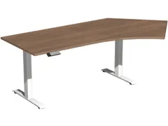 Av. régl. él. hauteur bureau d'angle HxlxP 730-1230x2166x1130mm