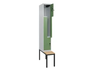 Z-garderobekast,HxBxD 2120x300x815mm,2vak,vak B 300mm,draaigrendel - 2