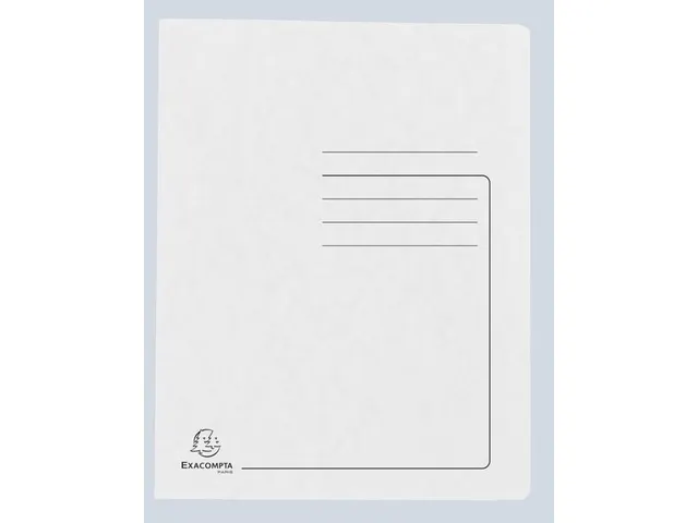 Snelhechtmap glanskarton 355g A4 wit