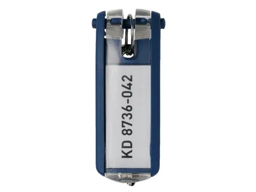 Sleutellabel Durable 1957 met ring blauw