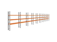 palletstelling,basis+8xaanbouw,HxBxD 3990x25300x750mm,vakl. 3000kg