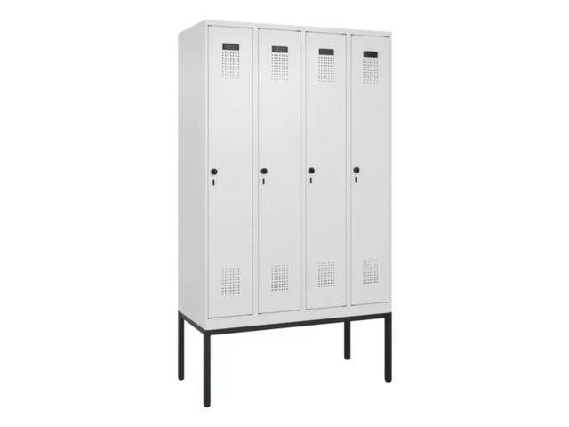 locker voor scheiding van kleding,HxBxD 2120x1200x500mm,4vak