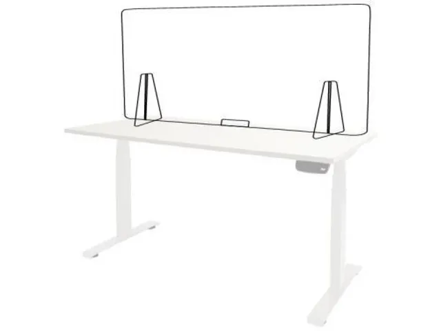 Plexio Scheidingswand Spatscherm Transparant Bureau 80x65cm BxH