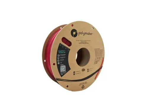 TPU95-HF 1,75mm HIGH SPEED transparant rood 1kg PolyFlex 3d Filament