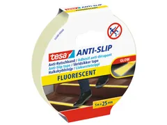 Anti-slip tape tesa 5mx25mm fluoriserend
