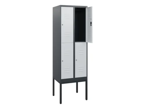 dubbeldekse locker,HxBxD 1950x600x500mm,2x2vak.,vak B 300mm