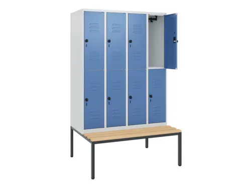 Dubbeldekse dekenkist,HxBxD 1950x1200x815mm,4x2vak.,vak B 300mm
