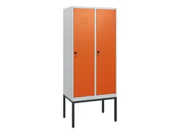 locker,HxBxD 1950x800x500mm,2vak,vak B 400mm,draaigrendel