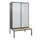 PBM-locker met bank,HxBxD 2120x1200x815mm,4vak,vak B 300mm,cil.-slot