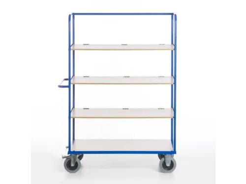 etagewagen,draagverm. 600kg,4etage(s),laadvl. LxB 1200x740mm,houtetage
