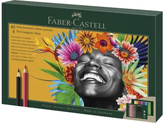 Tekenset Faber-Castell Polychromos en Pitt Grafiet Mat 50-delig - 2