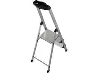 trapladder,eenzijdig,3trede(n),balk L 1,55m,aluminium - 4