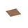 benchtafel,HxBxD 730x1600x1600mm,blad canaletto-hout,sledeframe wit