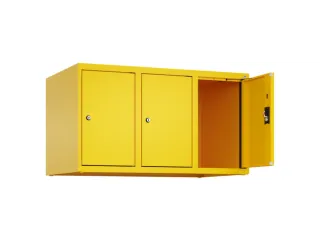 opzetkast,v. locker,3vak.,vak B 300mm,HxBxD 500x900x500mm,cilinderslot - 1